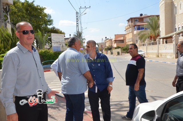  وصول الفوج الثاني من حجاج كفر قاسم حافلة الشيخ اياد عامر  الطائرة  والرئيس عادل وأهالي كفر قاسم في استقبالهم